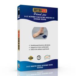 Suport calcai din silicon cu invelis textil Orthomed - L