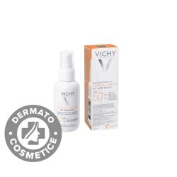 Fluid cu protectie solara SPF 50+ pentru fata impotriva foto-imbatranirii cu peptide si niacinamida UV Age Capital Soleil, 40ml, Vichy