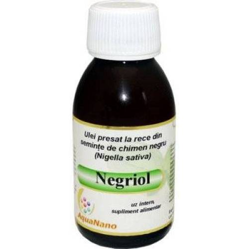 Negriol - Ulei din seminte de chimen negru, presat la rece, 200ml - AGHORAS - AQUANANO