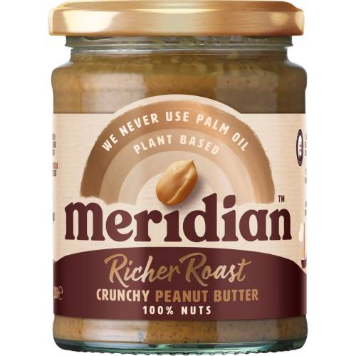 Crema de arahide intens crocanta, 280g, Meridian