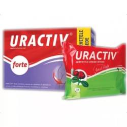 Pachet Promotional Uractiv forte, 20 capsule + Servetele umede 20 bucati, Terapia