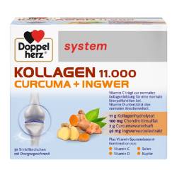 System Kollagen 11000 Curcuma + Ghimbir, 30 flacoane, Doppelherz