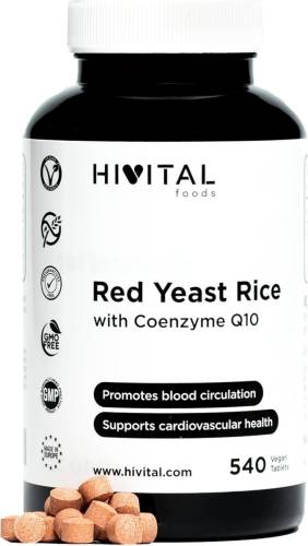 Drojdie de orez rosu cu Coenzima Q10, 540 comprimate, Hivital