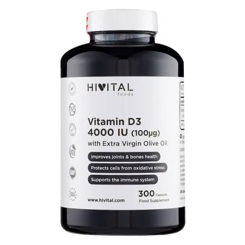 Vitamina D3 x 4000 U.I., 300 capsule, Hivital