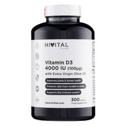 Vitamina D3 x 4000 U.I., 300 capsule, Hivital