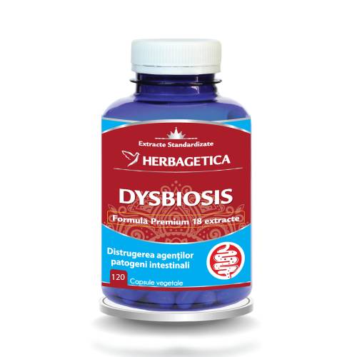 DYSBIOSIS, impotriva patogenilor intestinali, 120 capsule, Herbagetica