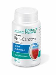 Beta Caroten 12000 UI, 30 capsule, Rotta Natura