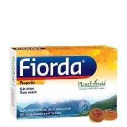 Fiorda bomboane de supt cu propolis 30cpr PLANTEXTRAKT