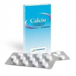 Calciu + vitamina c + vitamina d3 24cpr AMNIOCEN