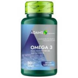 Omega 3 1000 mg gelatinoase moi  30cps ADAMS SUPPLEMENTS