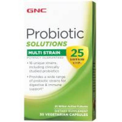 Probiotic solutions multi strain 25mil.  30cps GNC