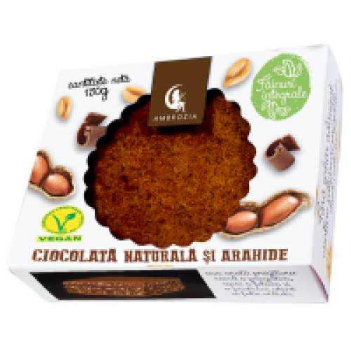 Prajitura vegana cu ciocolata si arahide 150gr AMBROZIA