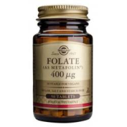 Folat 400 mcg (ca Metafolin) 50tbl SOLGAR