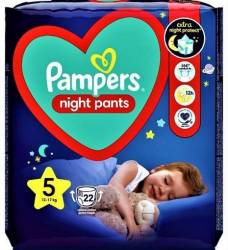 pampers 5 pants night 12-17kg pachx22 buc