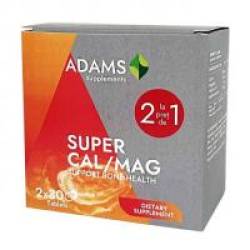 Super calciu si magneziu 1+1 gratis 30cps ADAMS SUPPLEMENTS