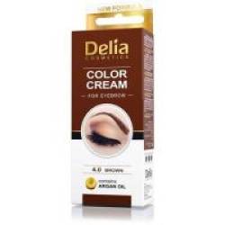 Vopsea sprancene ulei argan 4.0 maro  15ml DELIA COSMETICS
