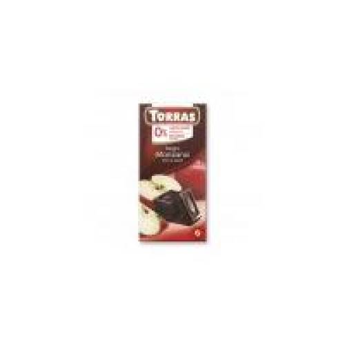 Ciocolata neagra cu mere  75gr TORRAS