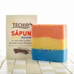 Sapun natural tricolor  120gr TECHIR