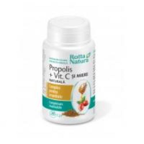 Propolis cu vitamina c si miere  30cpr ROTTA NATURA