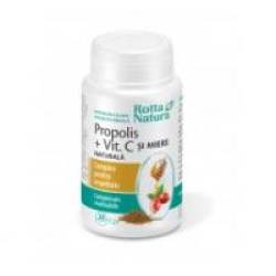 Propolis cu vitamina c si miere  30cpr ROTTA NATURA