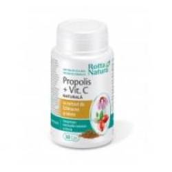 Propolis cu vitamina c,echinacea si miere  30cpr ROTTA NATURA
