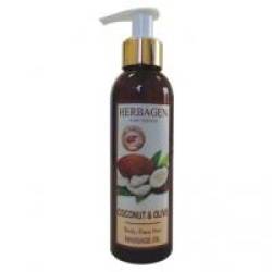 Ulei masaj cocos organic+maslin  150ml HERBAGEN