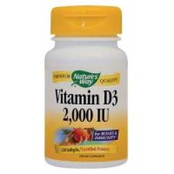 Vitamin d3 2000ui 120cps NATURES WAY