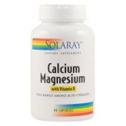 Calcium magnesium with vitamin d 90cps SOLARAY