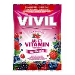 Bomboane multivitamine cu fructe de padure, fara zahar 60gr VIVIL