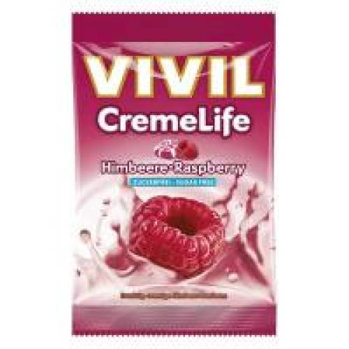 Bomboane creme life cu zmeura, fara zahar 90gr VIVIL