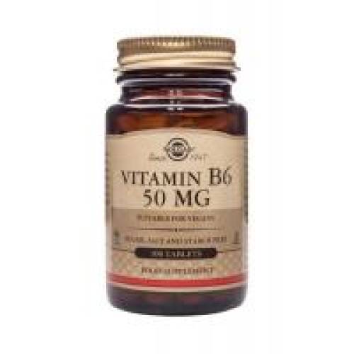 Vitamina b6 50 mg 100tbl SOLGAR