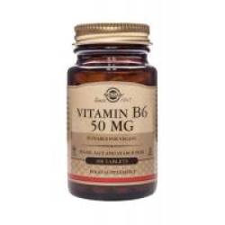 Vitamina b6 50 mg 100tbl SOLGAR