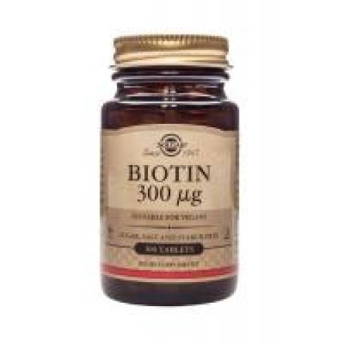 Biotin 300 mcg 100tbl SOLGAR