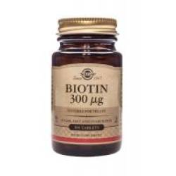 Biotin 300 mcg 100tbl SOLGAR