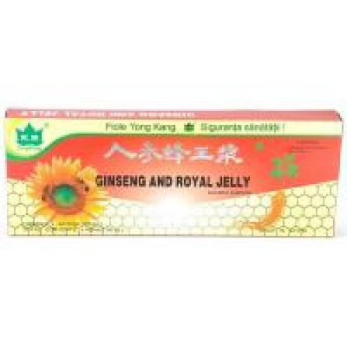 Fiole cu extract de ginseng & royal jelly 10ml 10buc YONG KANG