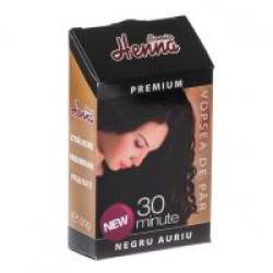 Vopsea de par premium negru auriu 60gr HENNA SONIA