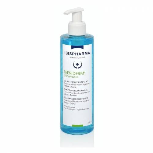 Isis - Teen Derm Gel sensitive de curatare, 250ml