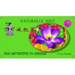 Ceai antiadipos cu ginseng 30plicuri NATURALIA DIET