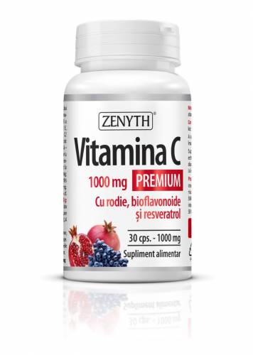Vitamina C Premium RODIE si bioflavonoide 1000 mg, 60 capsule, Zenyth