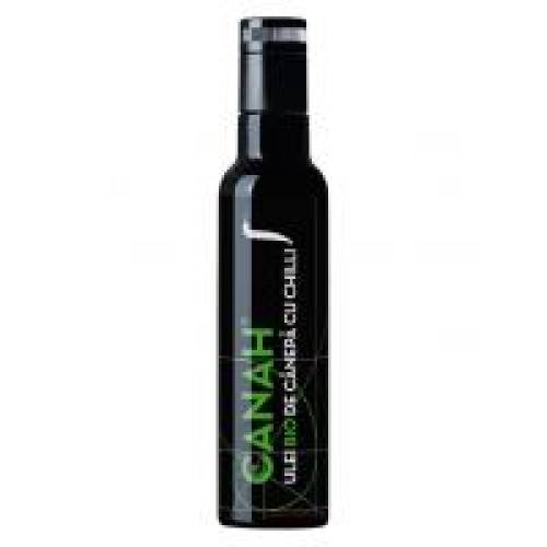 Ulei natural de canepa presat la rece cu chili 100ml CANAH