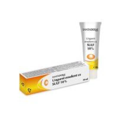 Unguent cu sulf 10%-santaderm 30ml SANTADERM