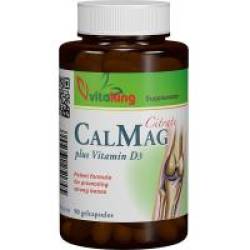 Citrat de calciu, magneziu cu vitamina d3 90cps VITAKING