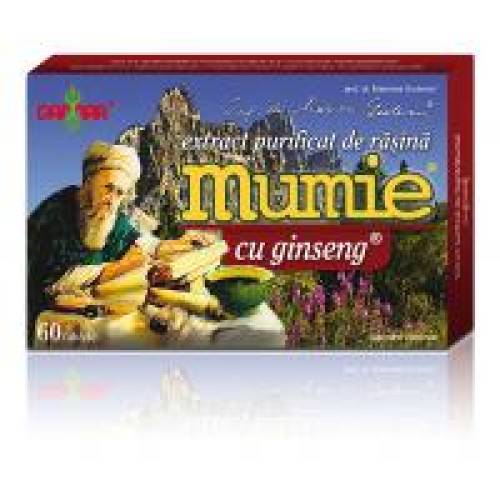 Extract de rasina mumie cu ginseng-tablete 60tbl DAMAR
