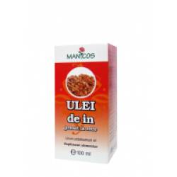 Ulei de in presat la rece 100ml MANICOS