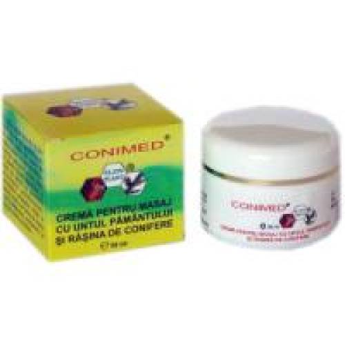 Crema pentru masaj cu untul pamantului si rasina de conifere 50ml CONIMED