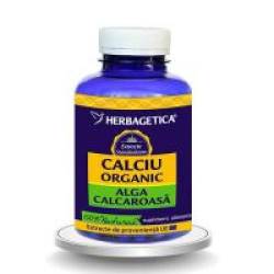 Calciu organic alga calcaroasa 120cps HERBAGETICA