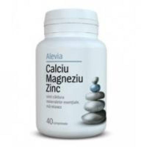 Calciu magneziu zinc 40cpr ALEVIA