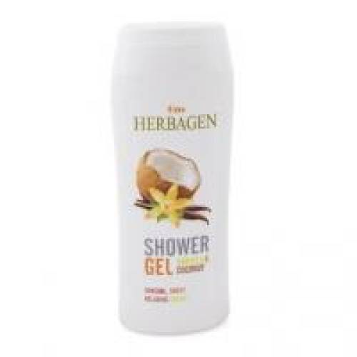 Gel de dus vanilie si cocos 250ml HERBAGEN