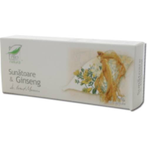 Sunatoare & ginseng 30cps PRO NATURA