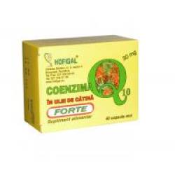 Coenzima q10 in ulei de catina forte 30mg 40cps HOFIGAL